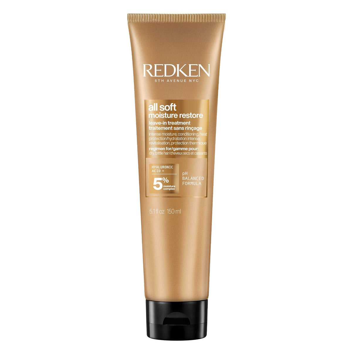 Redken front bottle showing product and immediate shine benefit