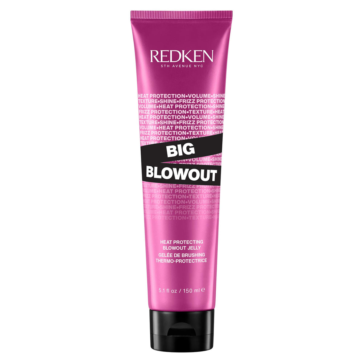 Redken Big Blowout front packaging showing product benefits and 150mL size