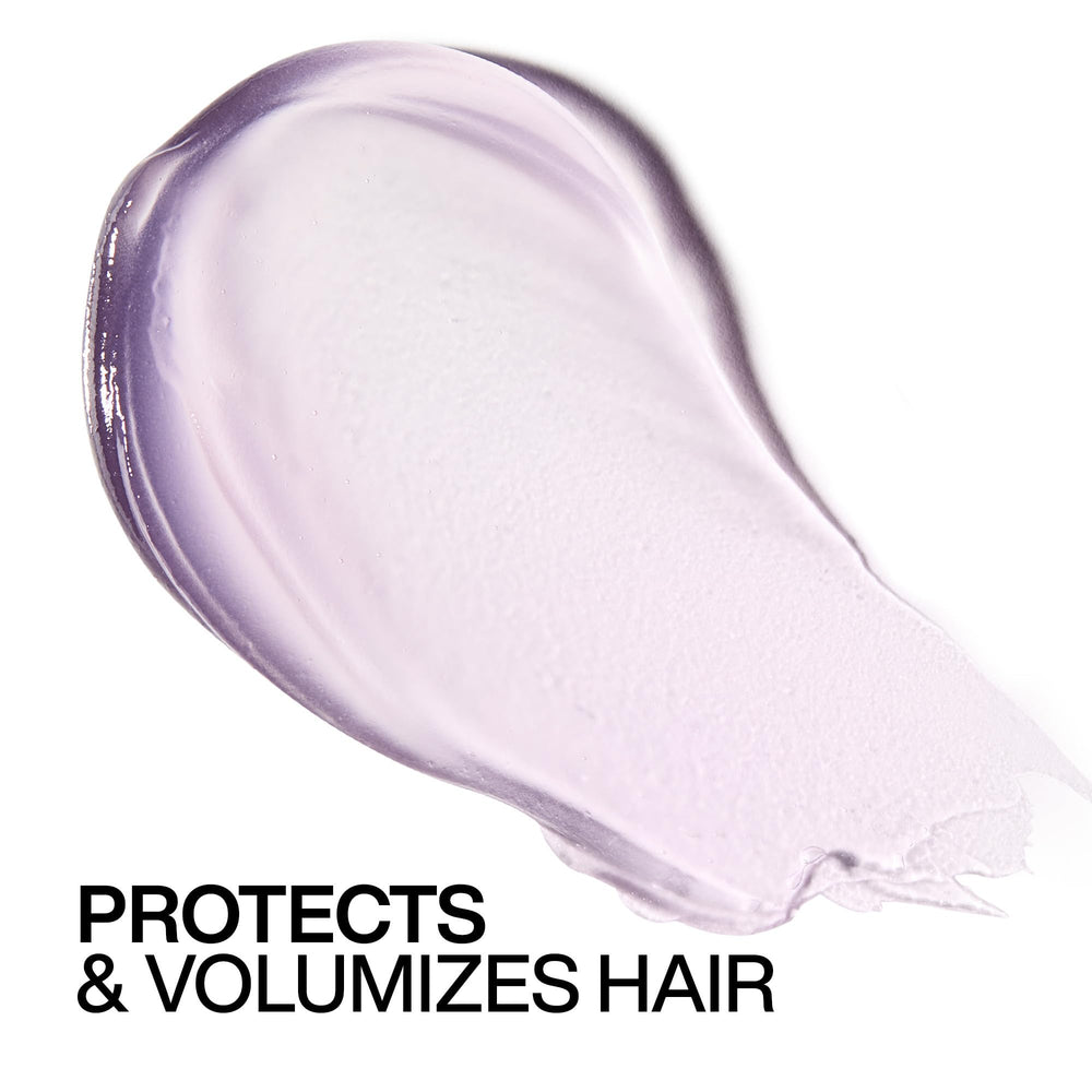 Redken Big Blowout on vanity during styling showing salon results at home