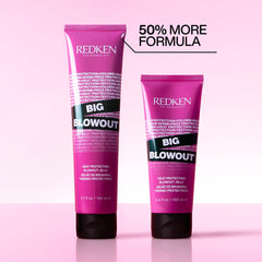 Redken Big Blowout 150mL size compared to standard bottle for value and longevity