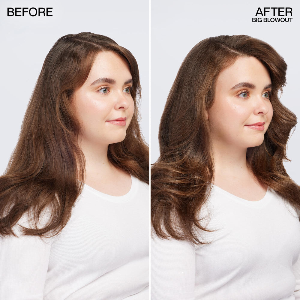 Redken Big Blowout jelly-serum texture close-up for smooth even application