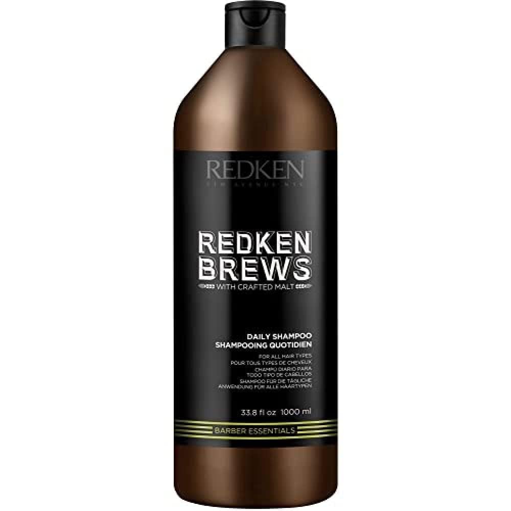 Redken Brews front label showing product identity and size benefit