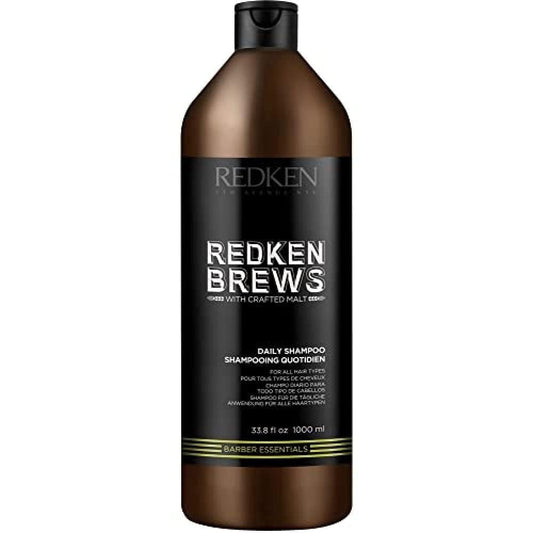 Redken Brews front label showing product identity and size benefit