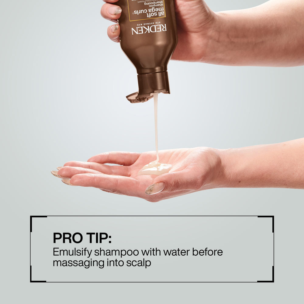 Redken bottle cap detail demonstrating easy-dispense benefit
