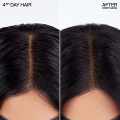 Redken deep clean powder texture swatch illustrating fine starch particles