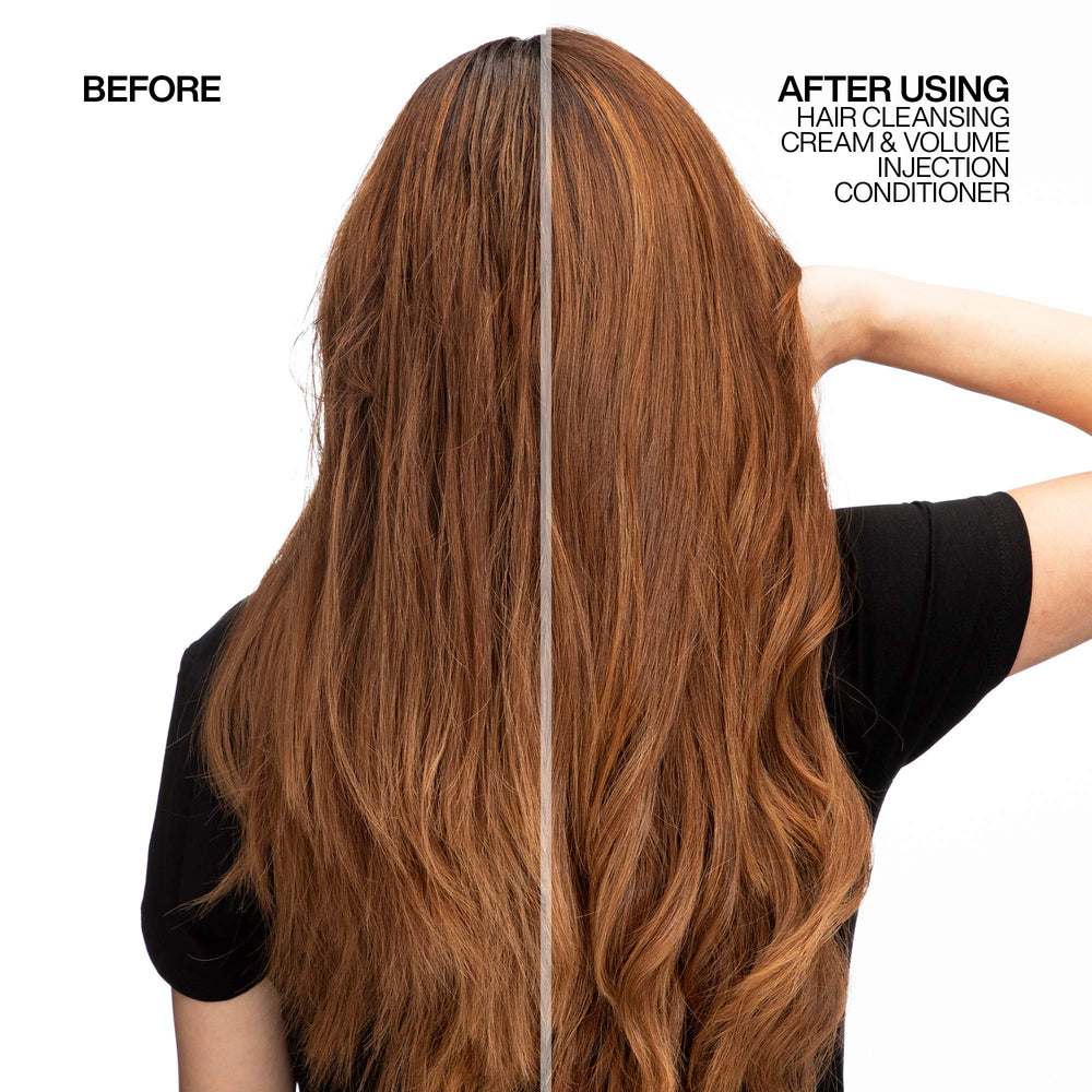 Redken cream texture close-up illustrating rich formula for effective residue removal