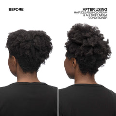 Redken bottle next to conditioner showing pairing to restore moisture after clarifying