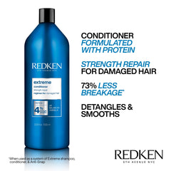 Redken Extreme Conditioner creamy texture close-up showing rich conditioning benefit