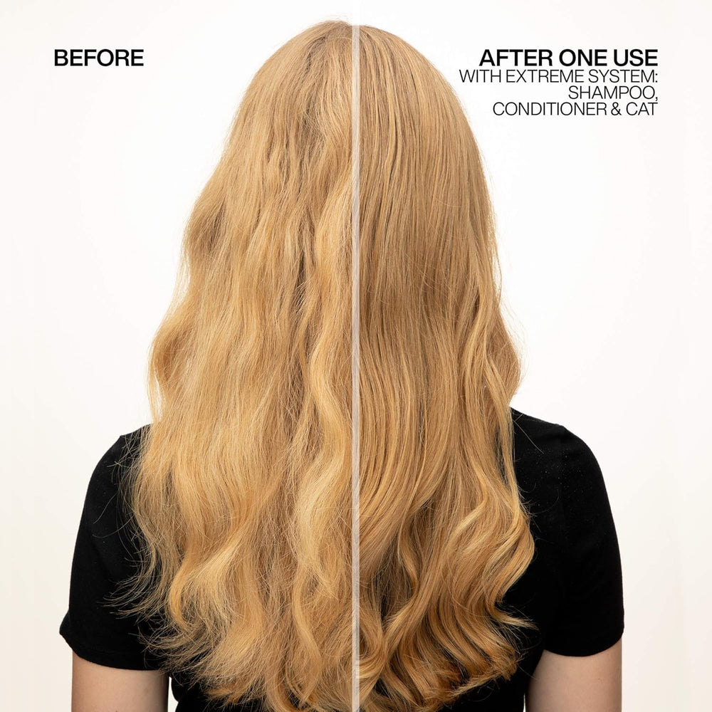 Redken Extreme Conditioner pump dispensing product for easy, mess-free application