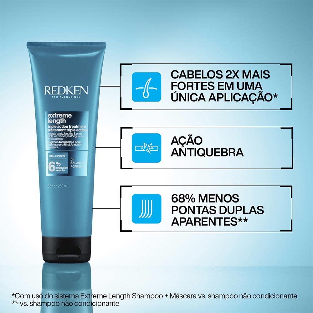 Redken before and after end comparison showing visibly reduced split ends