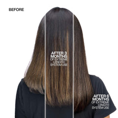 Redken Extreme Length shampoo back label highlights ingredients and directions