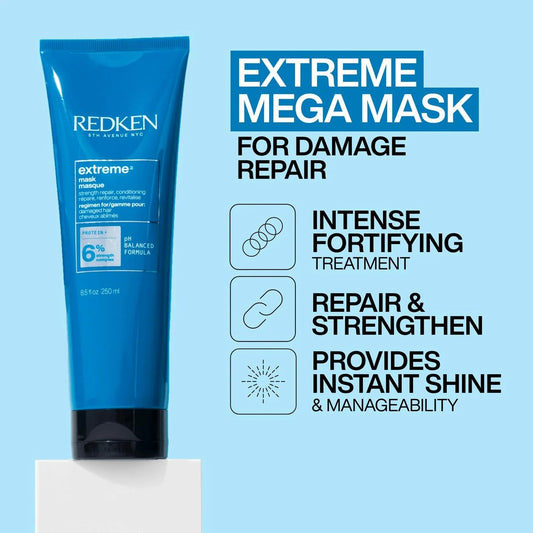 Redken Extreme smooth creamy mask texture close-up illustrating rich conditioning