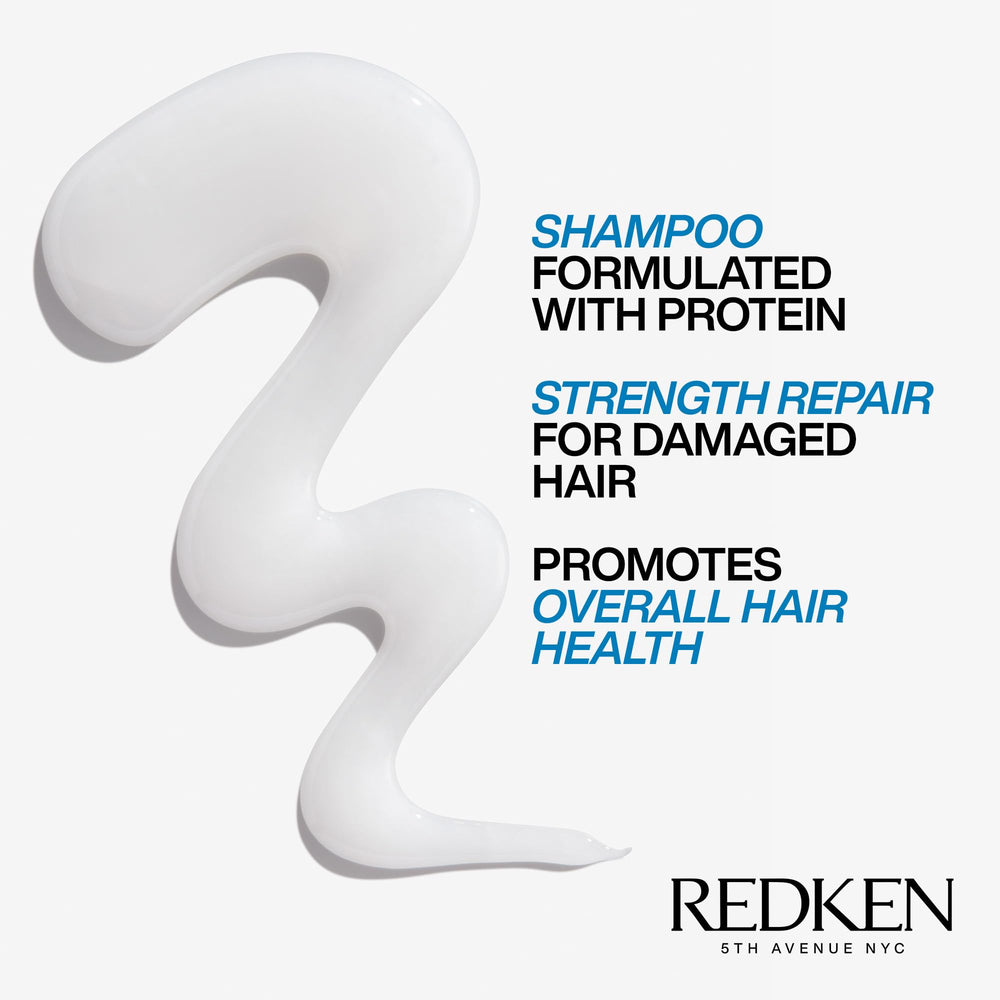 Redken Extreme Shampoo rich foam texture demonstrating gentle cleanse benefit