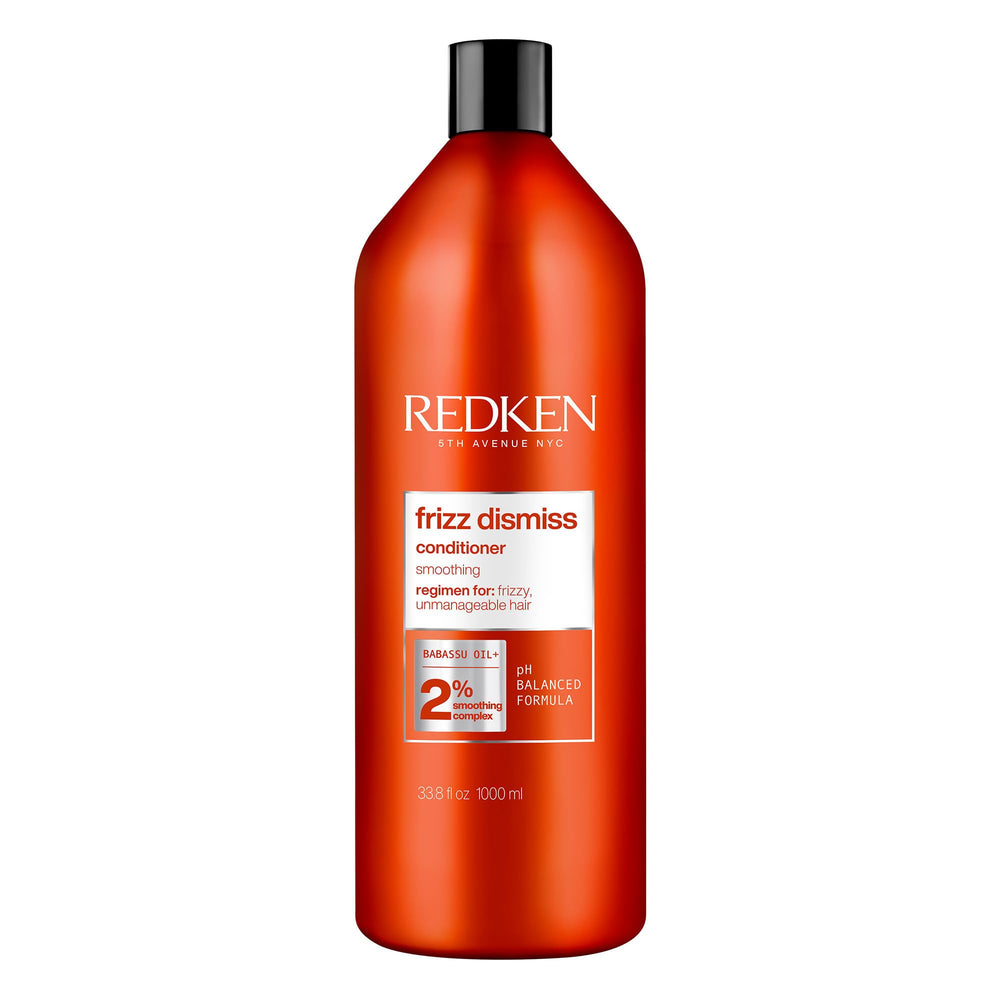 Redken bottle front packaging showing brand and smooth hair benefit