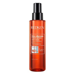 Redken front packaging showing product and brand, provides instant frizz control