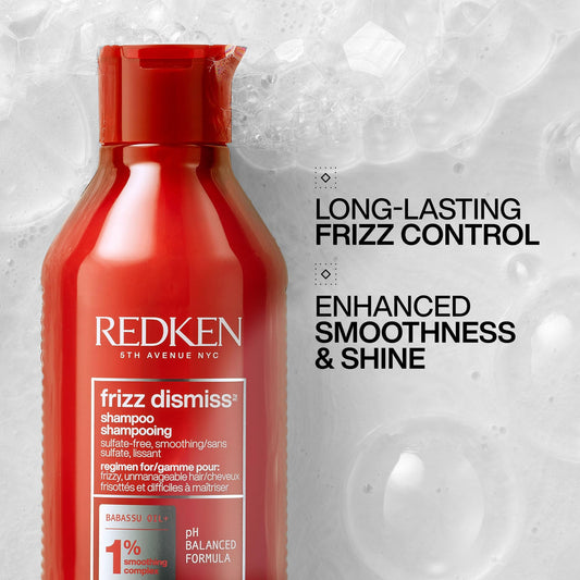 Redken close-up label and pump highlighting professional formulation reliability