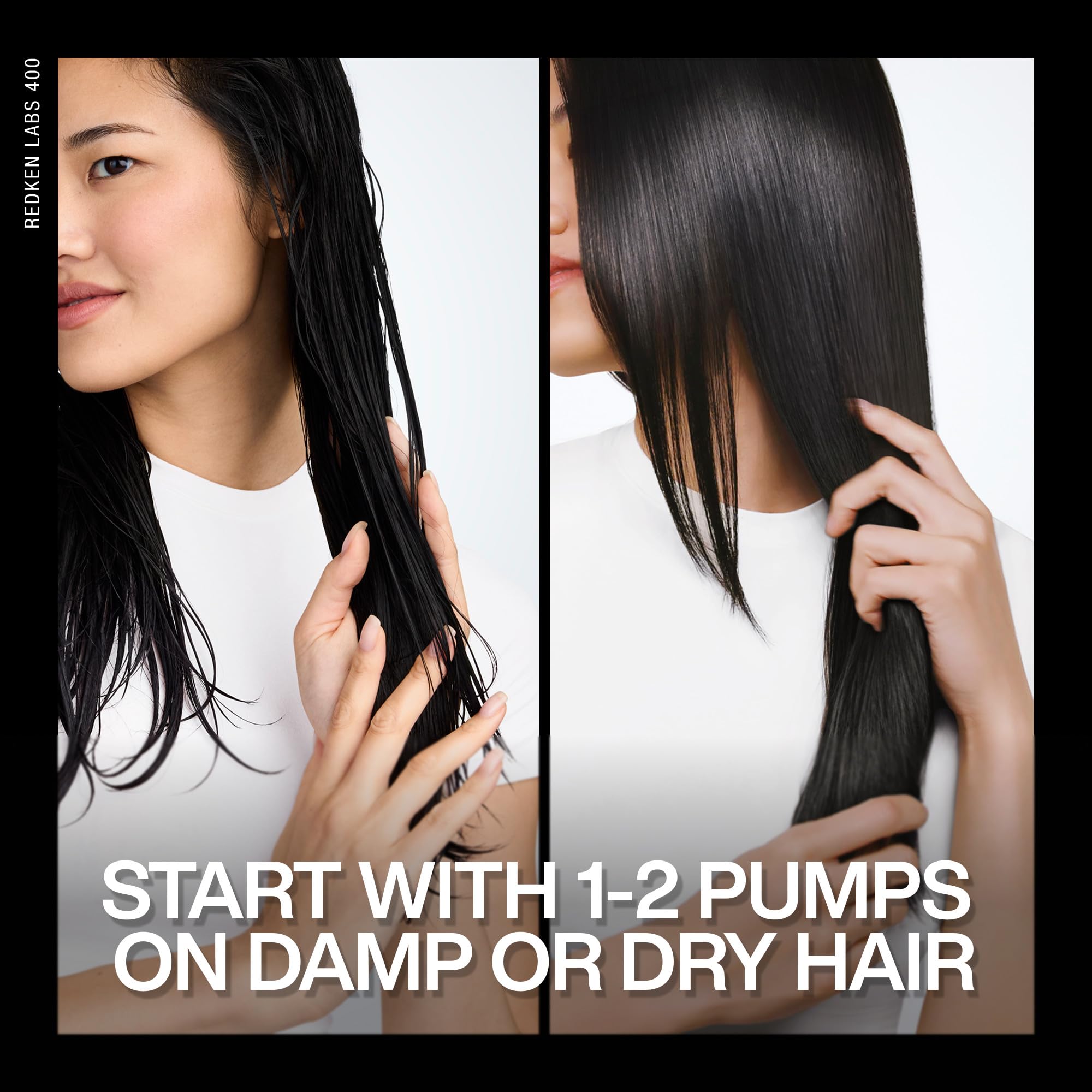 Color-treated hair gleaming after Redken Naked Gloss to show preserved vibrancy