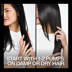 Color-treated hair gleaming after Redken Naked Gloss to show preserved vibrancy