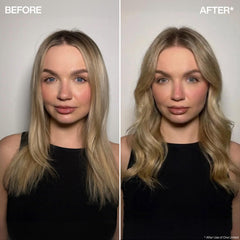 Redken One United close-up texture of mist on hair strands improving detangling and manageability