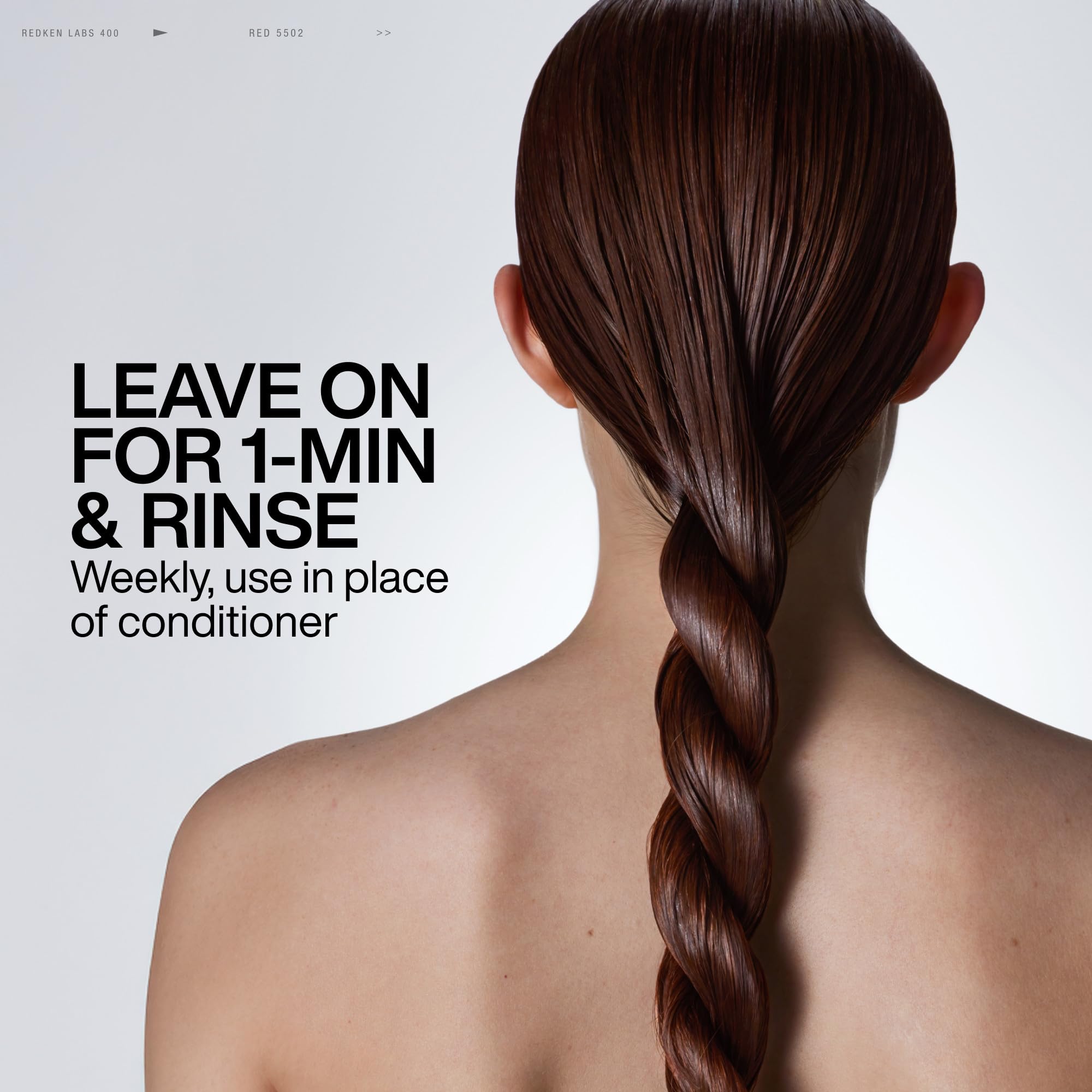 Redken product label and 1 fl oz size displayed to show ingredients and portability
