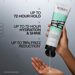 Redken gel being dispensed showing smooth texture and easy application