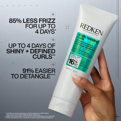 Redken texture close-up of cream formula demonstrating smooth slip for easier detangling