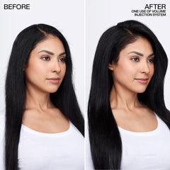 Redken bottle being used in shower illustrating detangling benefit