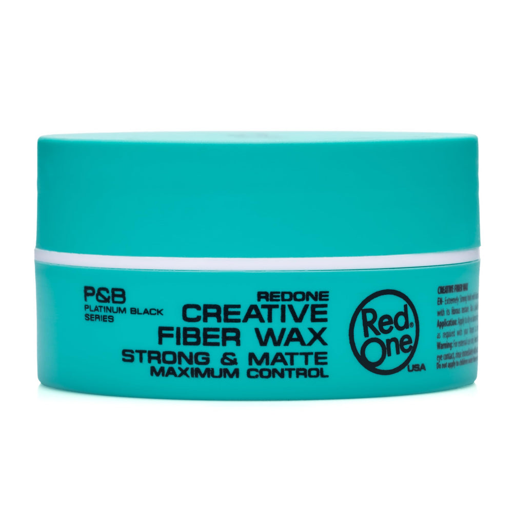 Redone jar on barbershop shelf in lifestyle scene signaling salon-grade quality