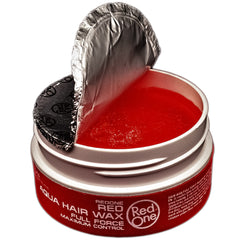 Redone Red One applied to damp hair illustrating wet-look styling result