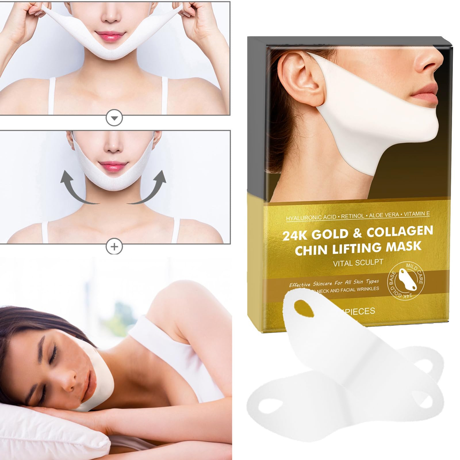 Reepic Cosmer 24K gold serum droplets detail for a luminous finish