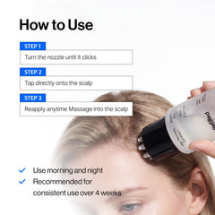 Refilled conceptual before and after for fuller-looking hair