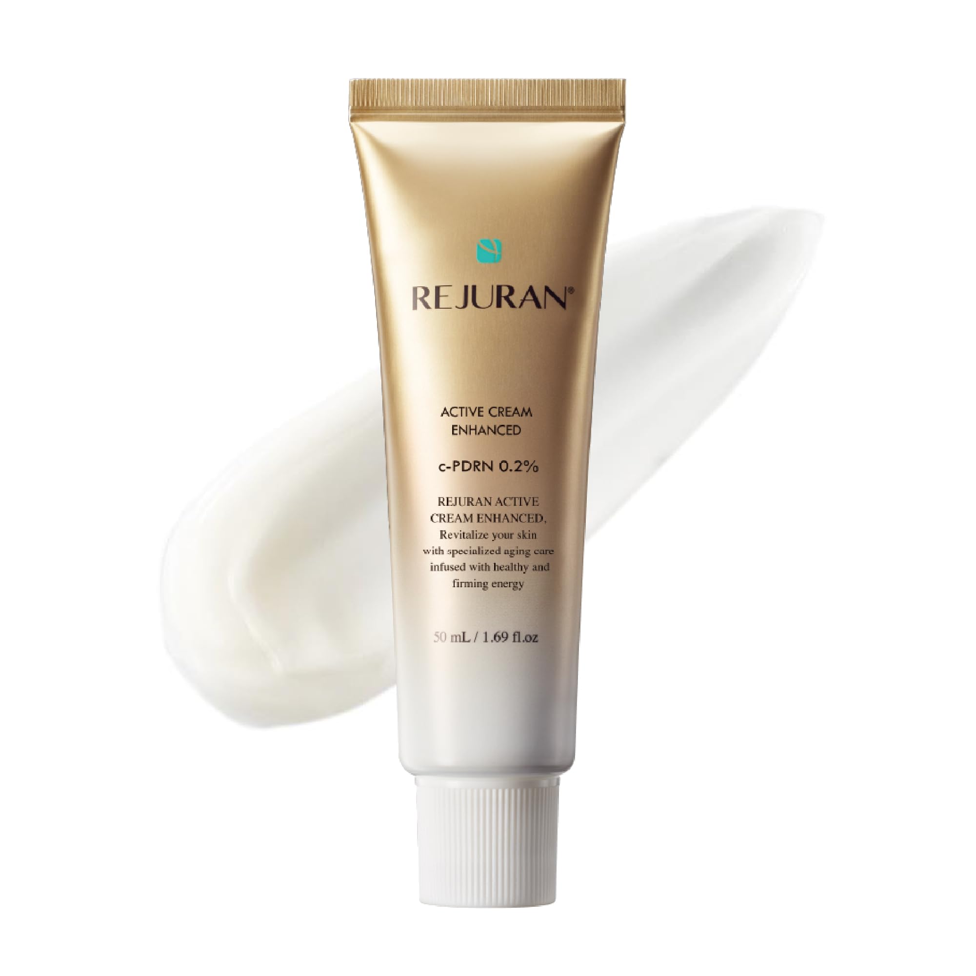 REJURAN jar front view showing product and packaging, conveys premium finish
