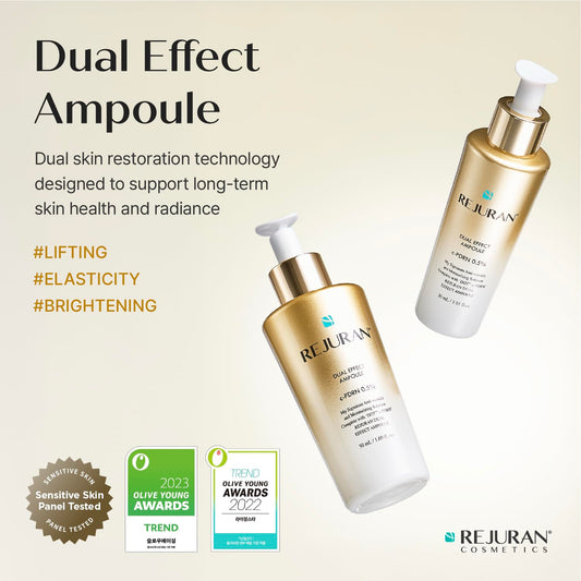 REJURAN dropper dispensing serum highlighting lightweight absorbency benefit