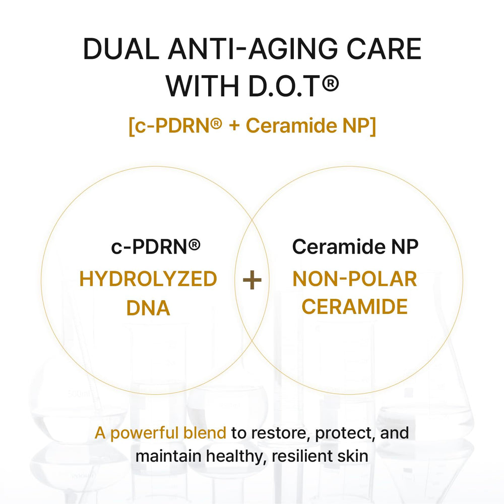 REJURAN ampoule staged on bathroom counter demonstrating routine compatibility benefit
