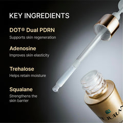 REJURAN packaging label close detail highlighting ingredient and safety