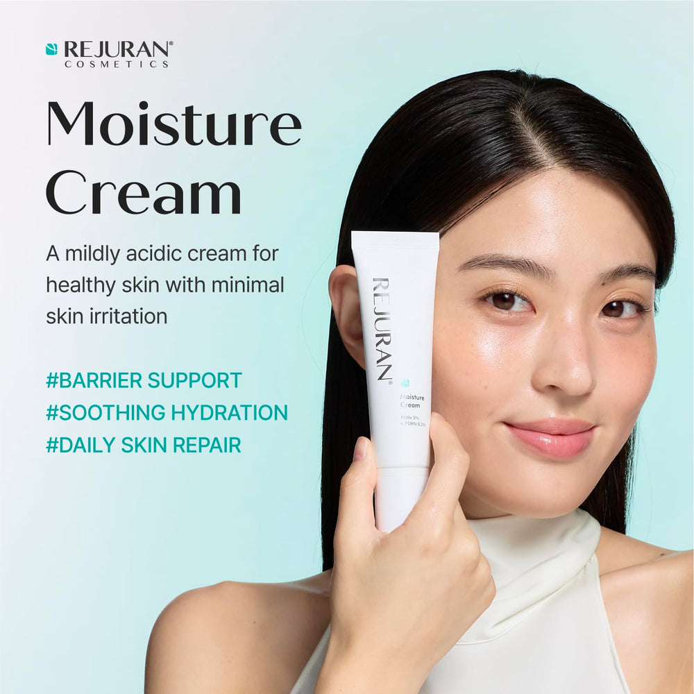 REJURAN open jar texture highlighting lightweight, hydrating cream