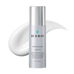 REJURAN front view of tube showing clean design and clarity benefit