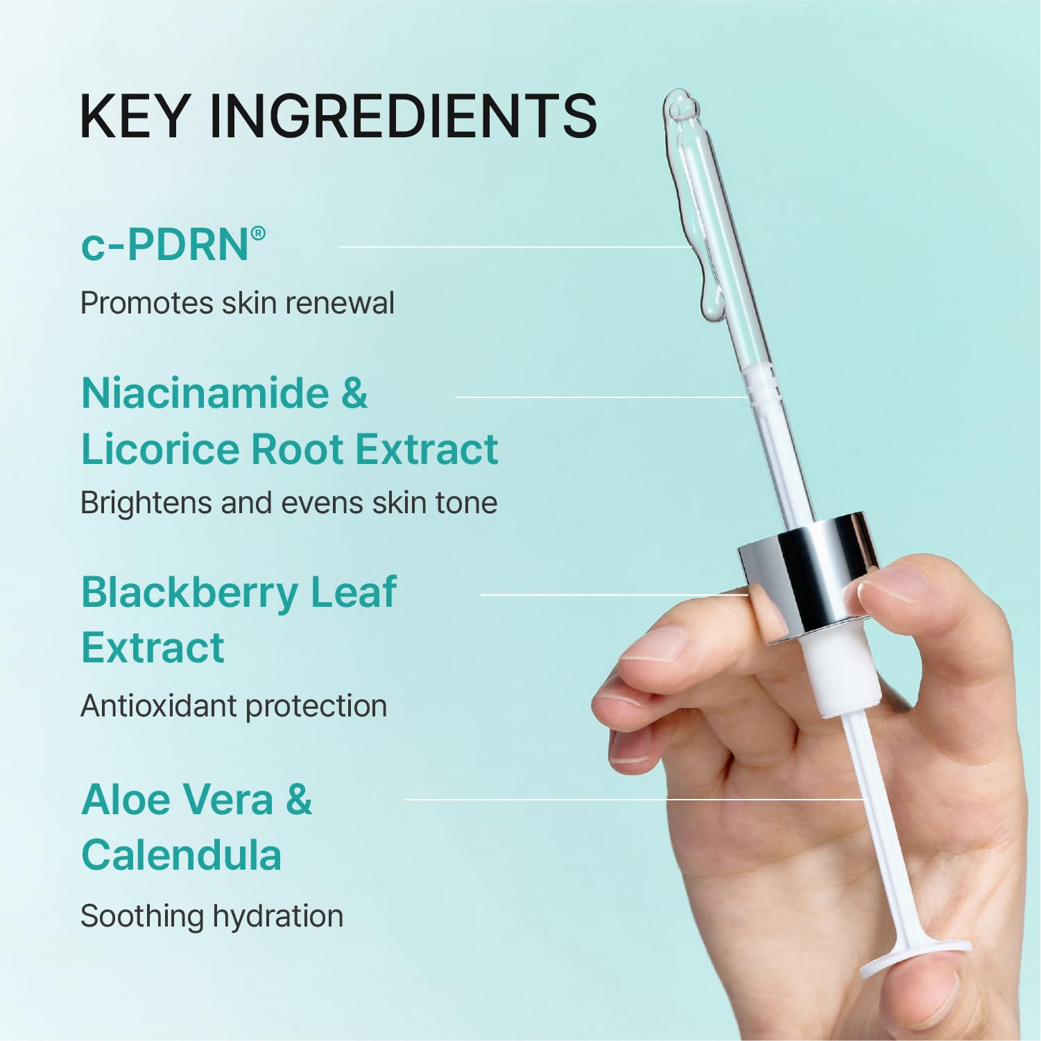 REJURAN next to measuring tape for larger 1.69 fl oz size comparison