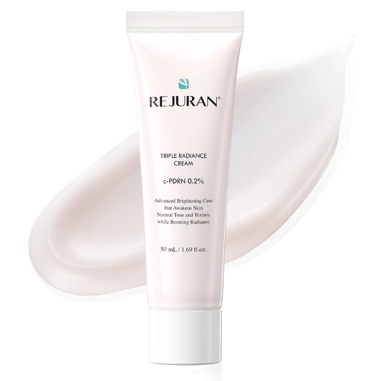 REJURAN front packaging showing brand and 50mL size for clear product ID and confidence