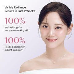REJURAN label highlighting niacinamide and licorice extract for even tone