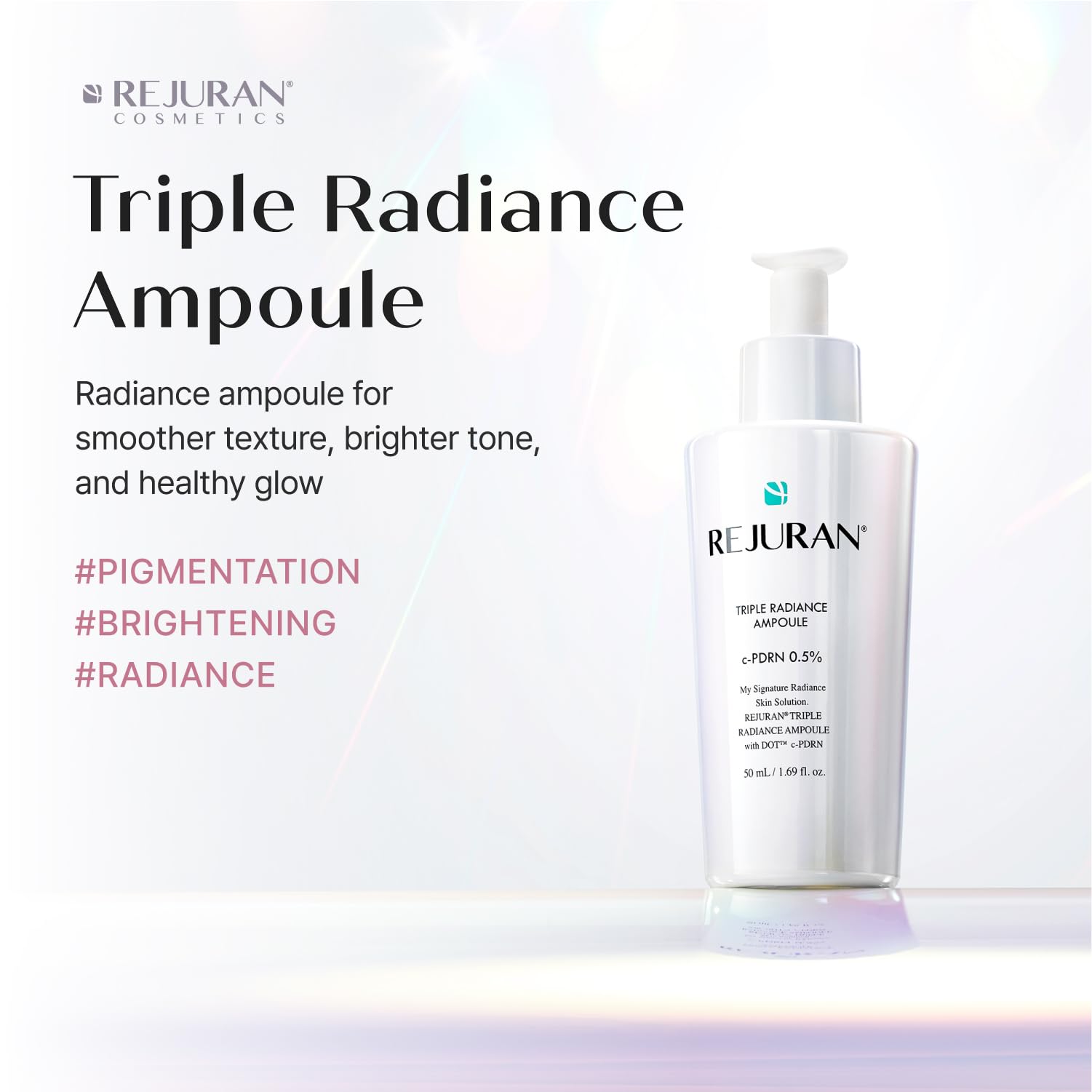 REJURAN pipette dispensing a drop to demonstrate lightweight serum benefit