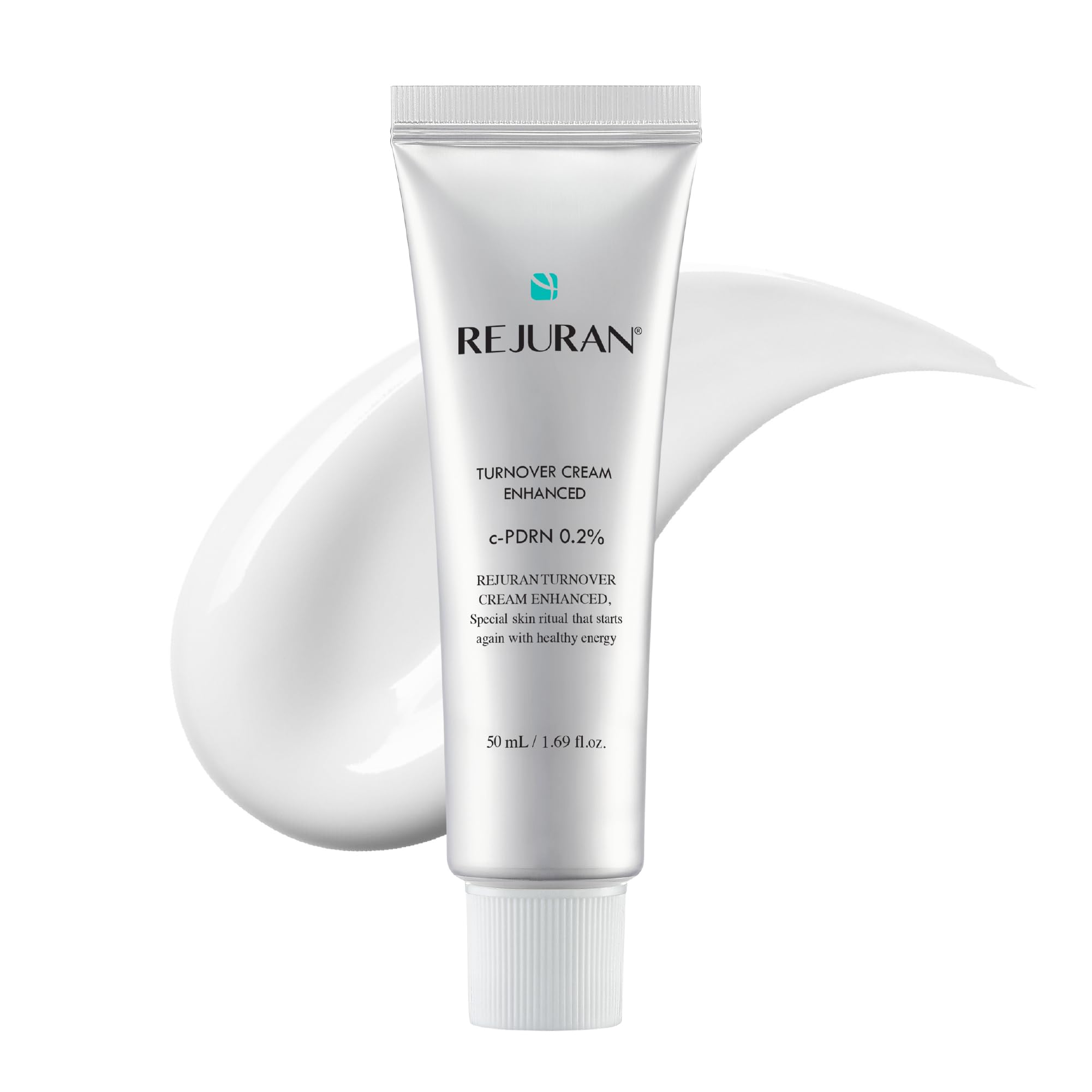 REJURAN front tube showing product branding and size for easy identification and purchase