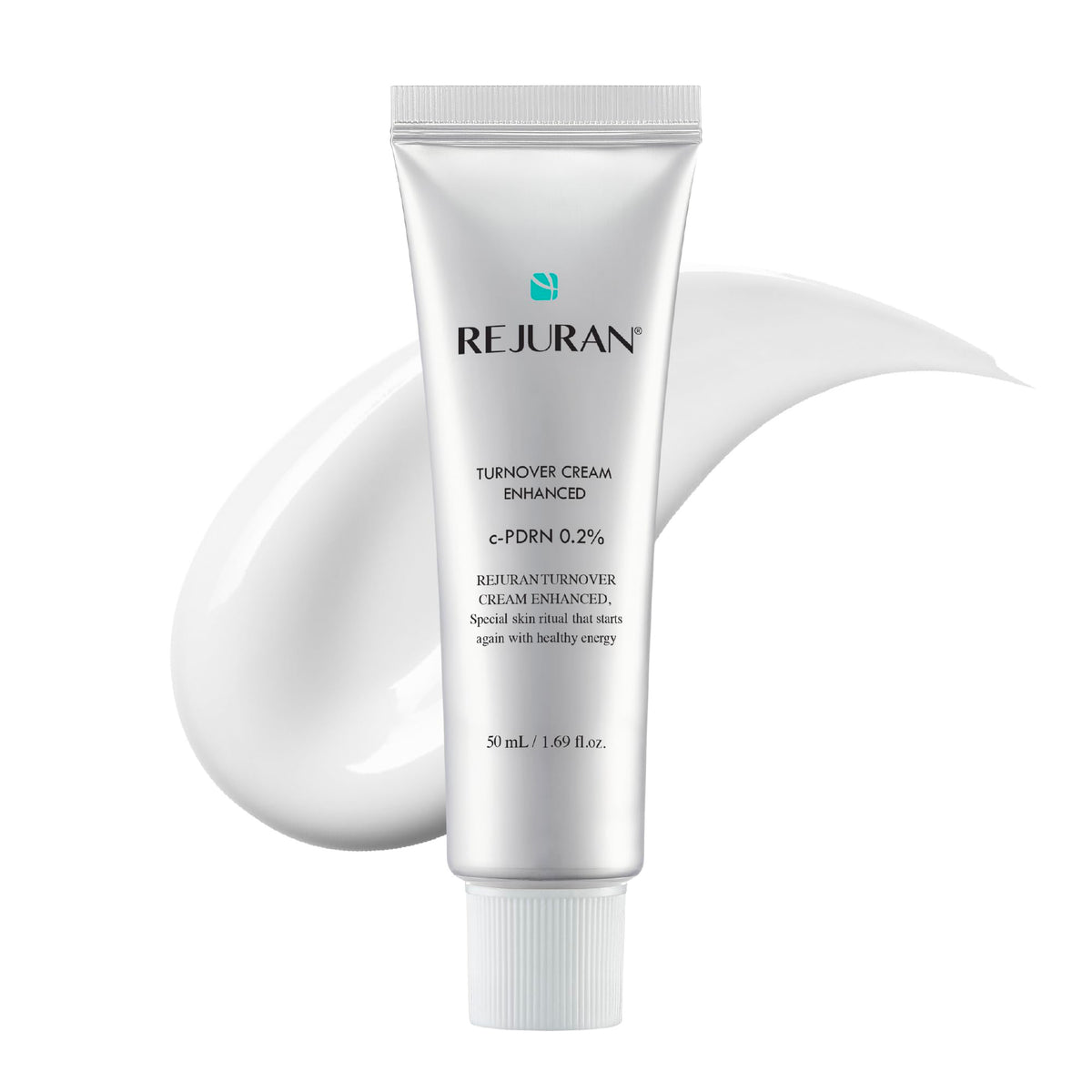REJURAN front tube showing product branding and size for easy identification and purchase