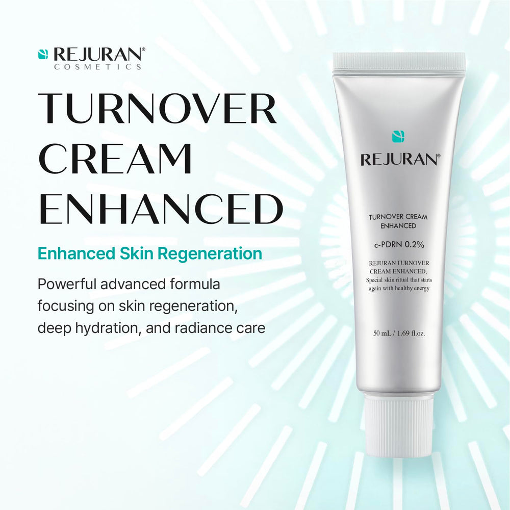 REJURAN cream texture swipe demonstrating silky, fast-absorbing finish for comfortable wear