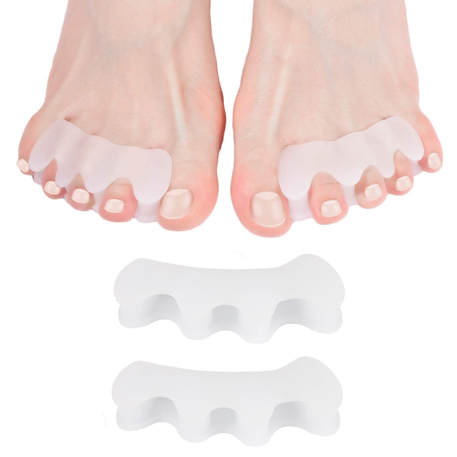 Relax Tony front packaging showing gel toe separators and benefits