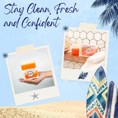 Relumins soap bar top view displaying shape and smooth surface