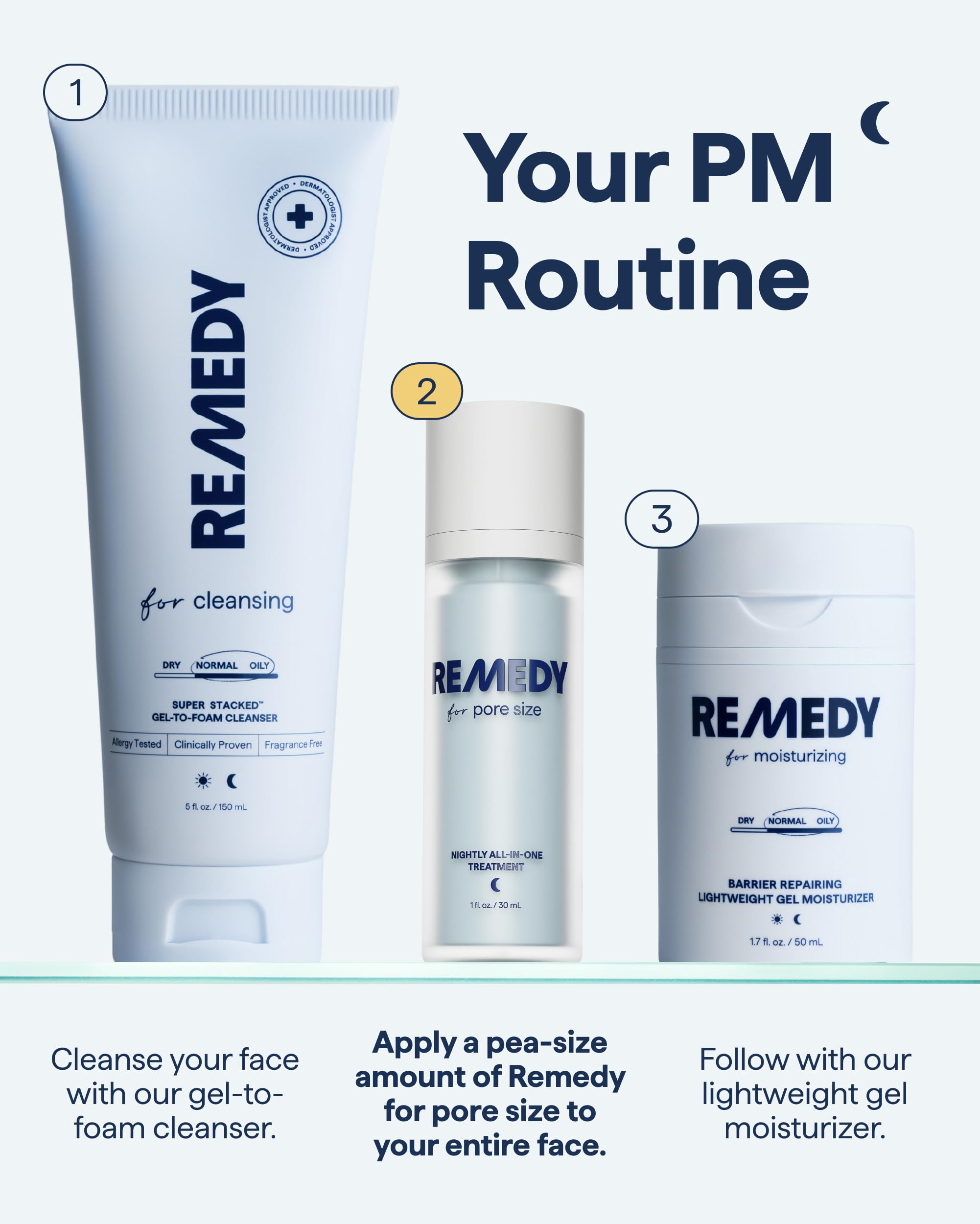 Remedy Science bottle detail showing encapsulated actives for gentle delivery