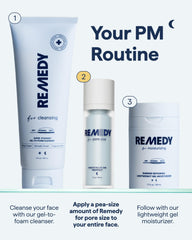 Remedy Science bottle detail showing encapsulated actives for gentle delivery