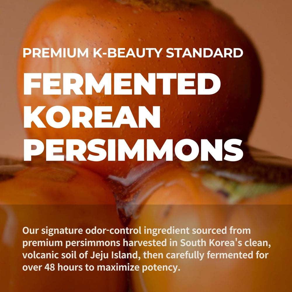 Rememberin fermented Jeju persimmon extract jar highlighting deodorizing core