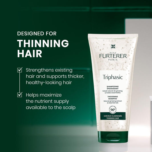 René Furterer shampoo lather on wet hair for gentle volumizing cleanse
